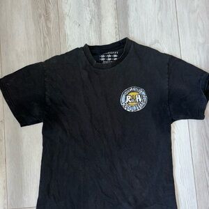 Reel happy black shirt